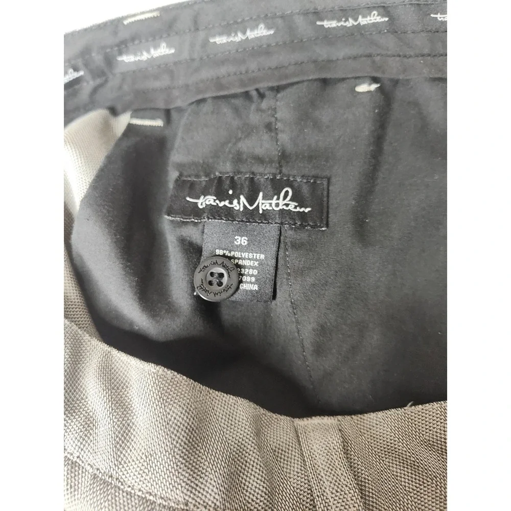 Travis Mathew Golf Shorts Men 36 Grey Textured Performance Flat Front 5‎ Pocket